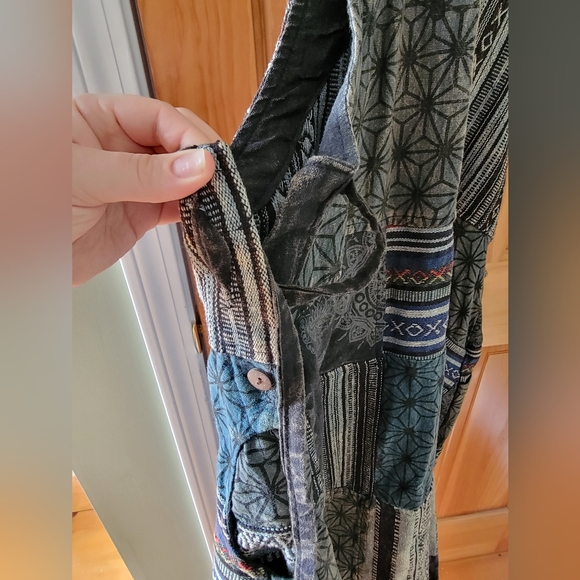 Handmade Patchwork Cotton Dress (Women's L/XL) - Picture 8 of 14